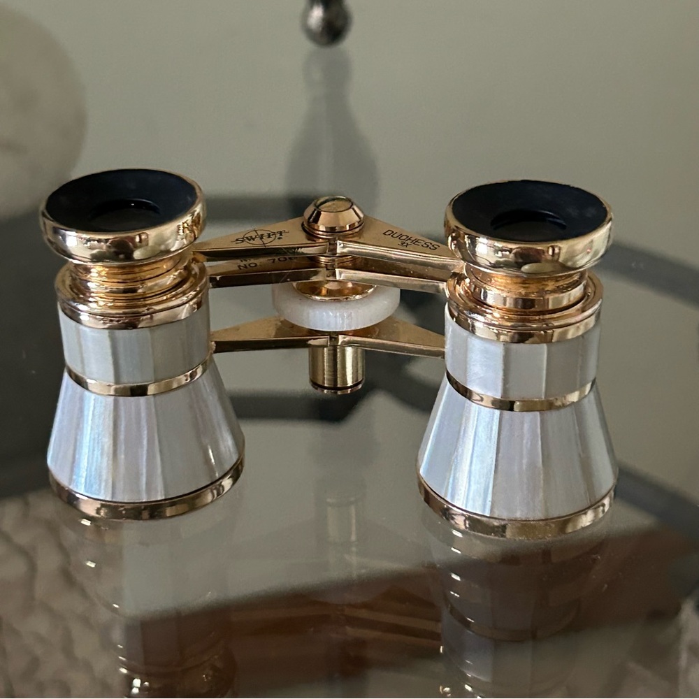 SWIFT GOLD AND GRAY OPERA GLASSES, VINTAGE 1980s, LIKE NEW CONDITION!🎟️ - Picture 14 of 14